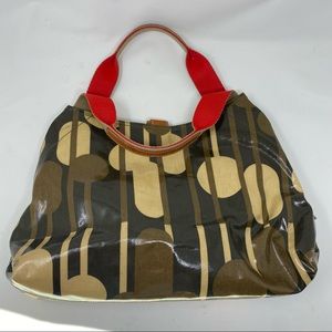 Orla Kiely Etc Tote/Shoulder Bag - Brown/Tan Trees